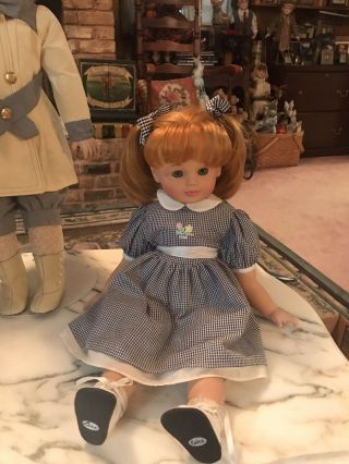 Vintage 20 " Gotz Modell Doll Made In Germany Blue Eyes - Red Hair.  Rair.  16/120