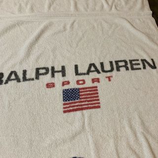 90s RALPH LAUREN SPORT POLO BEAR beach Towel hockey player vintage XL 3