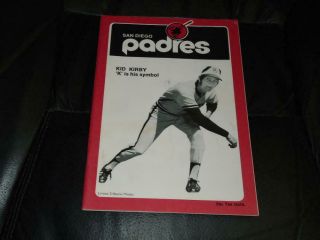1971 San Diego Padres Baseball Program Vs York Mets Clay Kirby Cover