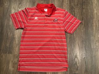 Western Kentucky Wku Russell Athletic Dri - Power Polo Shirt Mens Medium Red