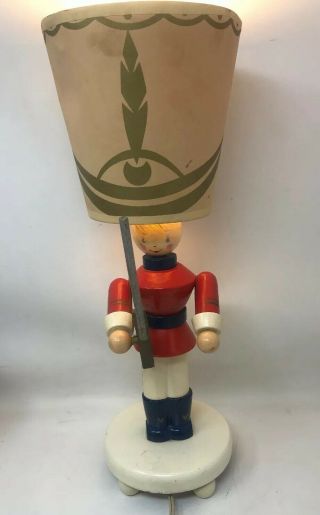 Nursery Plastics Vintage Lamp - Wooden Toy Soldier Shade Underwriters