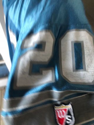 Vintage Barry Sanders Detroit Lions Jersey Wilson Size L Made In The USA 3