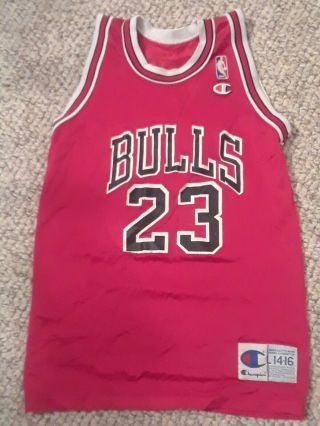Vintage Michael Jordan Chicago Bulls Champion Jersey - Youth Size Large 14 - 16