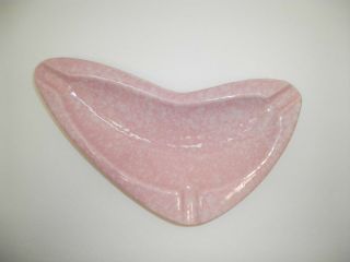 Vintage Shawnee Ashtray Atomic Mcm Boomerang Tobacciana Pink White Mottled Retro