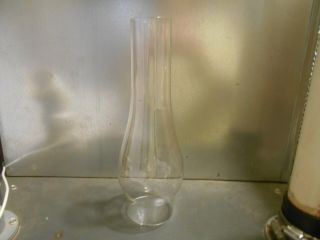 Vintage Glass Kerosene / Oil Lamp Lantern Chimney 10 " Tall With 2 5/8 " Fitter