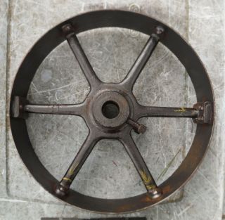 Vintage Antique Wheel For Steam Engine Or Punk Art 13 7/8 Inch Diameter