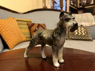 Vintage Shafford Schnauzer Dog Figurine Porcelain Nippon Japan