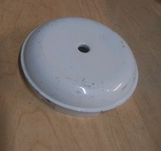 Vintage 4 " White Ceiling Fan Light Kit Cap Blank Hardware Parts