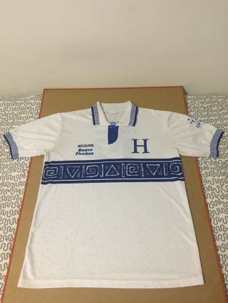 Honduras Score Soccer Jersey 90s Very Rare Usa Made Football Shirt World Cup Vtg