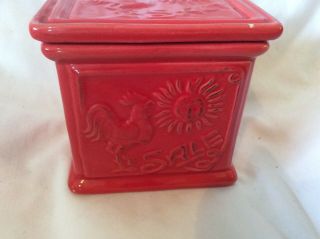 Vintage Ceramic Salt Box With Lid - Nd Exclusive