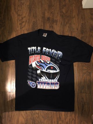 2000 Tennessee Titans Vintage Bowl Xxxiv Nfl T - Shirt Sz Xl