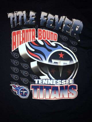 2000 Tennessee Titans Vintage Bowl XXXIV NFL T - Shirt SZ XL 2