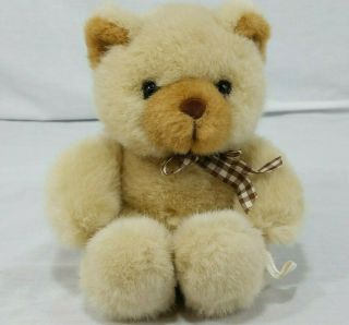 First And Main Powderpuff Teddy Bear Plush Vintage Small Soft Toy Stuffed Animal