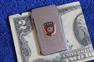 Vintage Ford Money Clip Pen Knife Tool Accessory Badge Logo Deluxe Truck F100