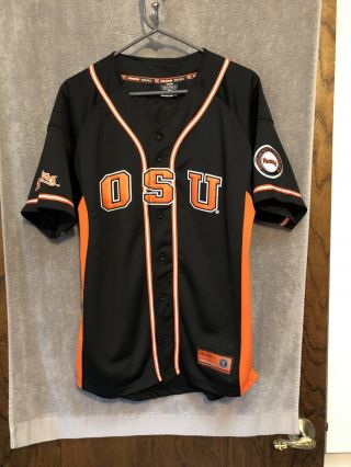 Oregon State Beavers Colosseum Sewn Button Front Baseball Jersey Youth Sz Xl