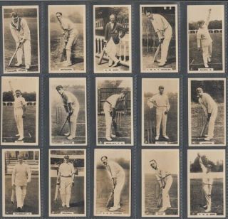 Cigarette Card Set W.  D.  & H.  O.  Wills Ltd,  English Cricketers 1926 (id:984/ae150)