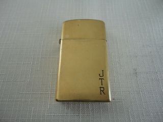 Vintage 10k Gold Filled Zippo Slim Lighter