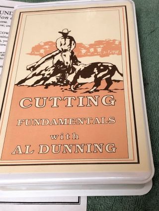Cutting Fundamentalhorse Vhs Al Dunning Instruction Training Vintage
