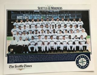 Vintage Seattle Mariners 1999 Team Picture Poster