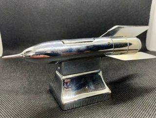 Vintage Chrome Rocket Continental - Mid Century,  Japan Table Lighter