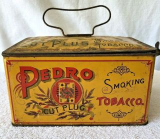 Vintage Pedro Tobacco Lunch Pail