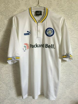 Leeds United 1996/1998 Home Football Shirt Jersey Vintage Puma Size L