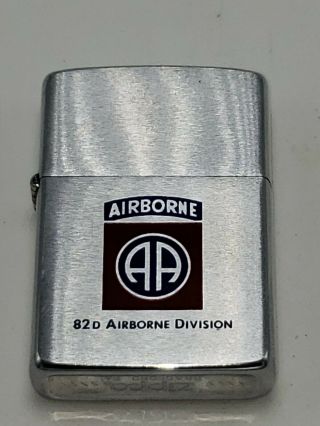 Vintage 1982 Zippo 82nd Airborne Division Lighter.  Never Lit