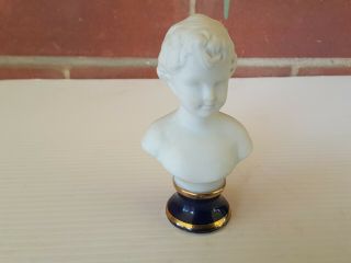 Vintage Fine Ceramic Statue Bust Boy Numbered 341 Bisque?