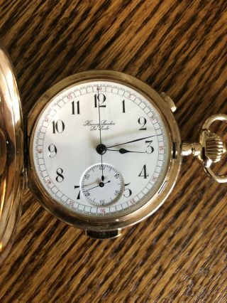 Antique Henry Sandoz Chronograph Minute Repeater Pocket Watch