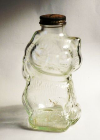 Vintage 1948 glass Lucky kitty cat piggy bank Grapette syrup 2