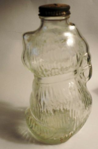 Vintage 1948 glass Lucky kitty cat piggy bank Grapette syrup 3