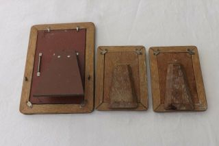 THREE SOLID SILVER HALLMARKED PHOTO PHOTOGRAPH FRAMES SILVER 17.  5CMS BY 13CMS 2