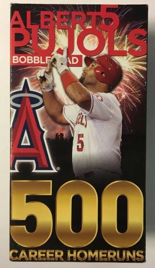 Albert Pujols La Angels 500 Home Runs Commemorative Bobblehead.