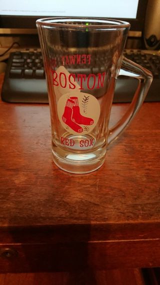 Vintage Boston Red Sox - Fenway Park Beer Glass Mug 1960 