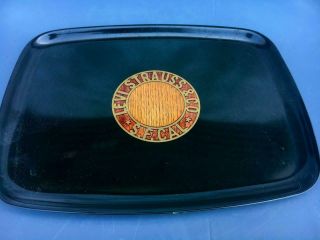Vintage Levi Strauss Levis Inlaid Serving Tray By Couroc Good Cond Collectible