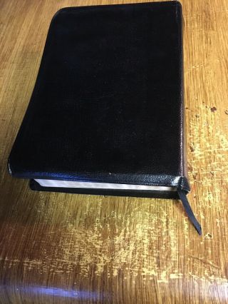 Vintage 1978 Ryrie NASB Study Bible Black Bonded Leather Moody 2