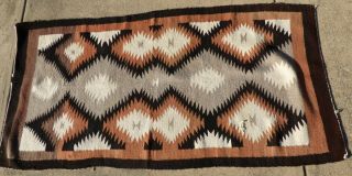 Antique Navajo Wool Rug Blanket Native American Southwest Textile 66 