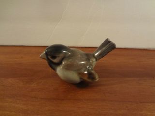 Vintage Ephila Porcelain Bird Figurine Germany Sparrow ? 4.  25 " Long X 2 " High