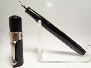 Vintage Hard Rubber The Chatsworth Pen Fountain Pen Flexy 14ct B Nib