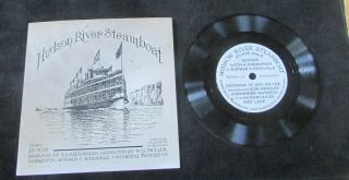 Vintage Hudson River Steamboat 33 Rpm Record - A Picture In Sound