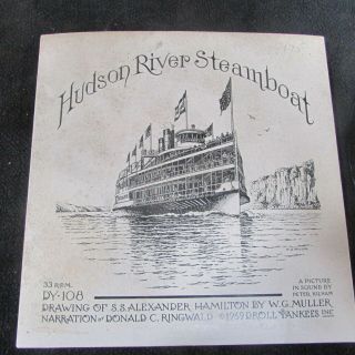 VINTAGE HUDSON RIVER STEAMBOAT 33 RPM RECORD - A Picture in sound 2