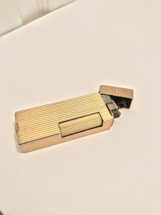 Vintage Dunhill Usa Pat 2102.  108 Gold Plated Rollalite Lighter