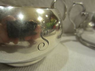 Gorham Sterling Creamer and Sugar Set (A12652 and 53) (2 