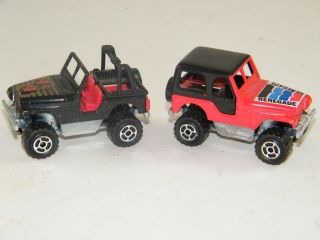 (2) Vintage Majorette Jeeps - 4x4 And Renegade 290 & 244