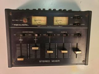 Vintage Realistic 32 - 1100a Stereo Disco Mixer Korea Needs Ac Cord