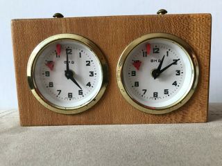 Vintage Chess Clock Timer Tournament Bhb Made In West Germany