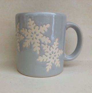 Vintage Waechtersbach West Germany Mug Light Blue Snowflake