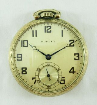 Dudley Masonic Model 3 12s 19j Gold Filled 4506 Open Face And Back Pocket Watch