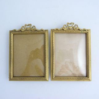 Pair Antique French Ormolu Photo Frames,  Late 19th Century