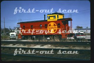 Slide - Atsf Santa Fe 999604 Caboose Paint Olathe Ks 1968